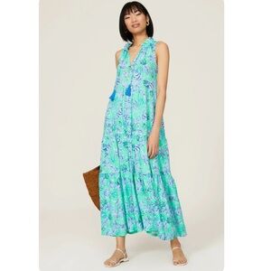 gulianna cotton maxi shift dress Lilly Pulitzer | Dresses | Lilly Pulitzer Gulianna Cotton Maxi Shift Dress  Floral Maxi Dress Sz 6 Euc